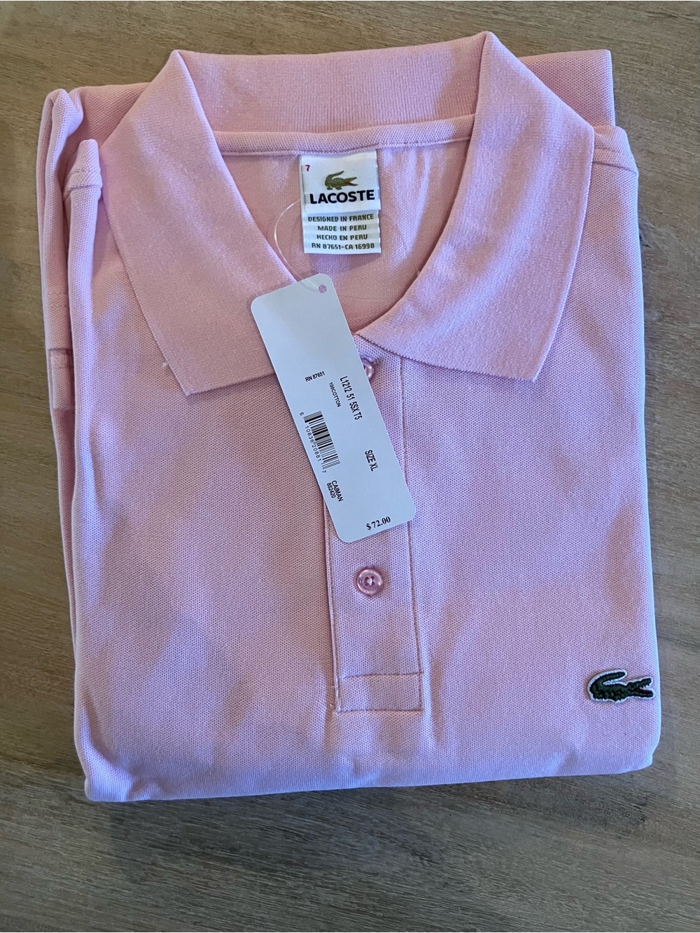 Lacoste Caiman Polo Shirt - Men's - Light Pink